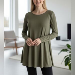 Mossimo Green Shirt Dress Size XS